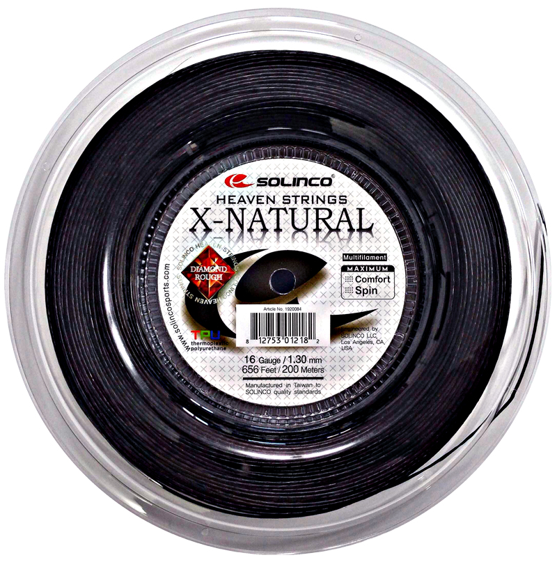 Solinco X-Natural Tennis String Reel Black ( 17g )
