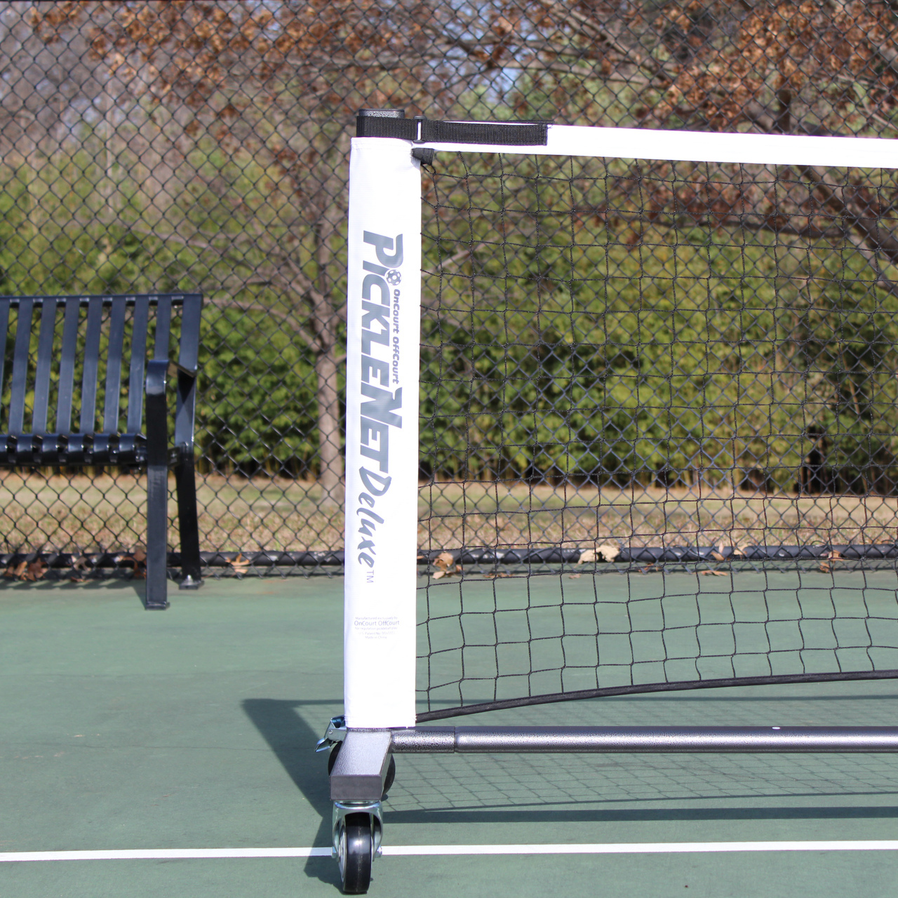 Deluxe Portable Pickleball Net System On Wheels Do It Tennis