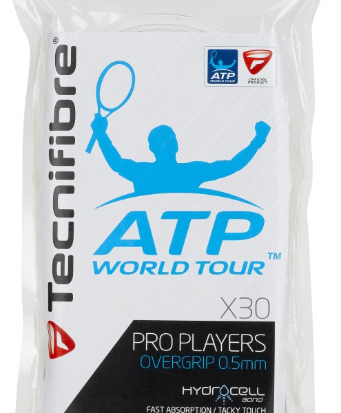 Tecnifibre Pro Players Overgrip 30 Pack (White)