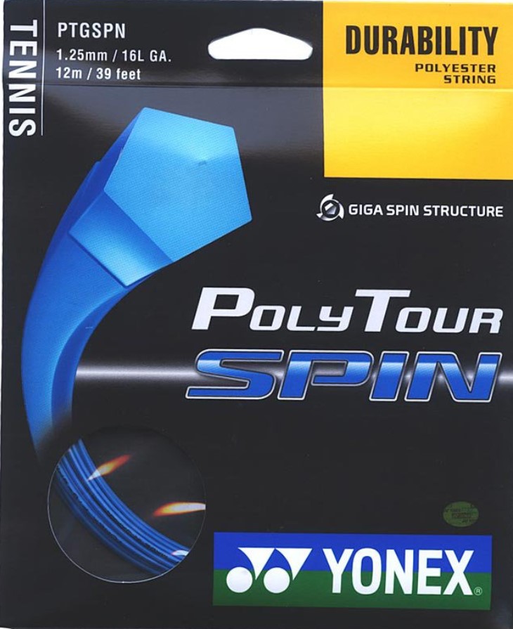 Yonex Poly Tour Spin 125 16L Tennis String