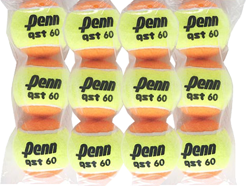 Penn QST 60 Orange Training Tennis Balls (12 Pack)