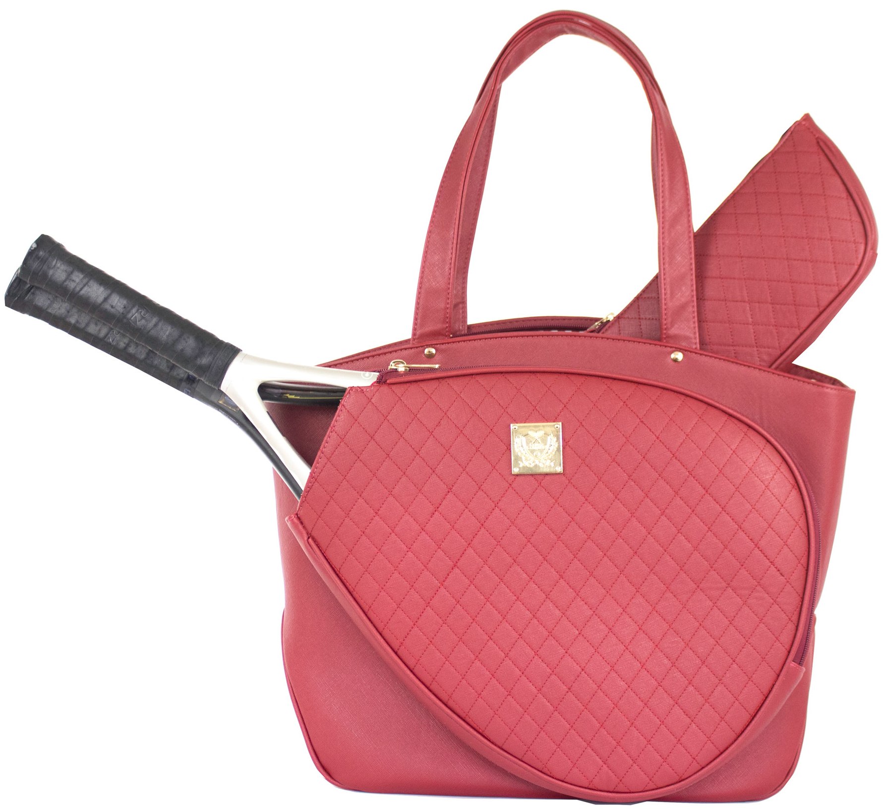 Court Couture Cassanova Tennis Bag (Quilted Ruby)