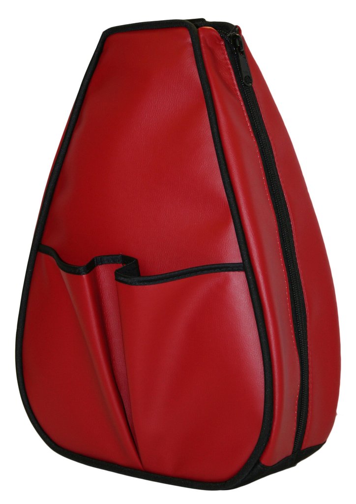40 Love Courture Red Faux Leather Sophi Backpack
