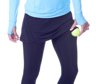 Bloq-UV Tennis Skirt with Leggings (Black)