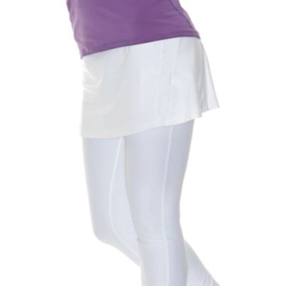 Bloq-UV Tennis Skirt with Leggings (White)
