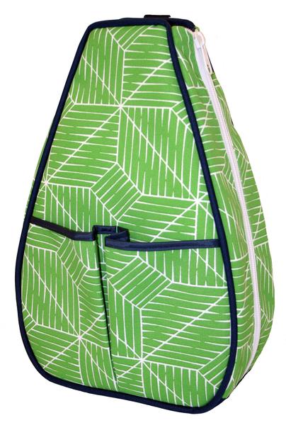 40 Love Courture Green Grid Sophi Tennis Backpack