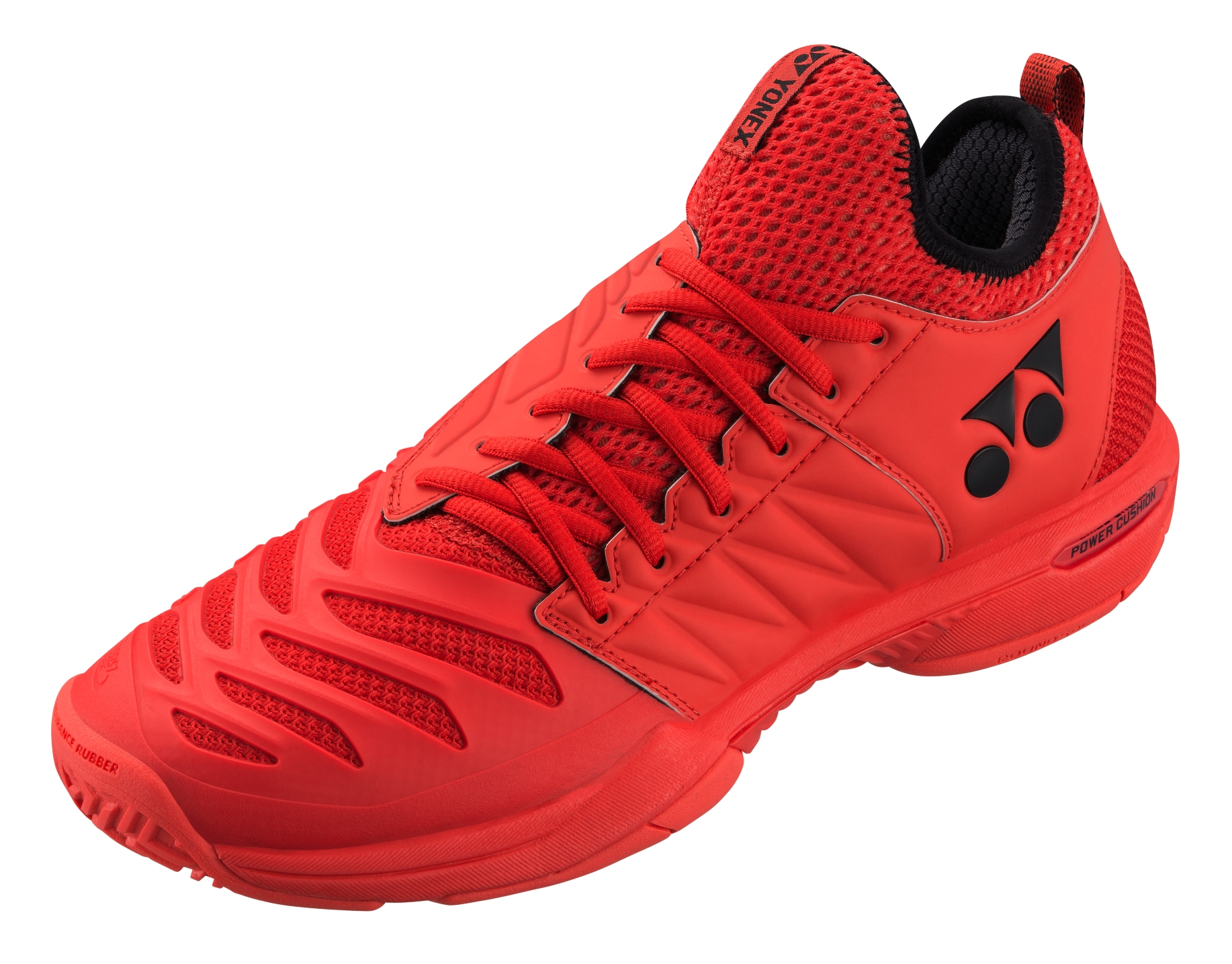 Yonex Men&amp;apos;s Power Cushion Fusion Rev 3 Tennis Shoes (Red)