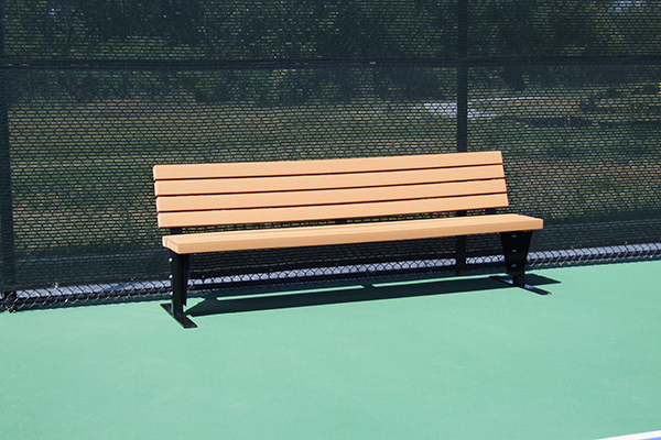 SunTrends Court Bench with Backrest 6&amp;apos;
