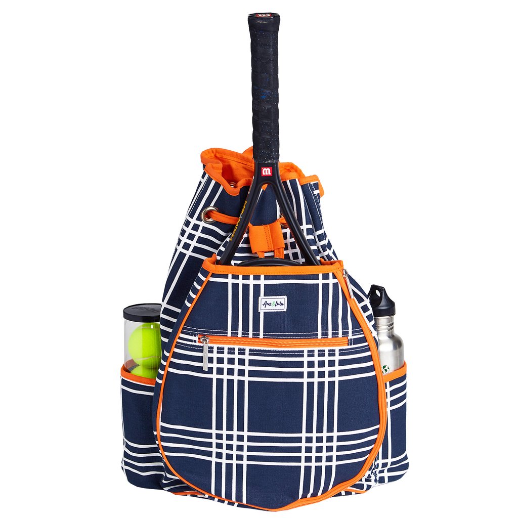 Ame & Lulu Abbey Plaid Kinglsey Tennis Backpack