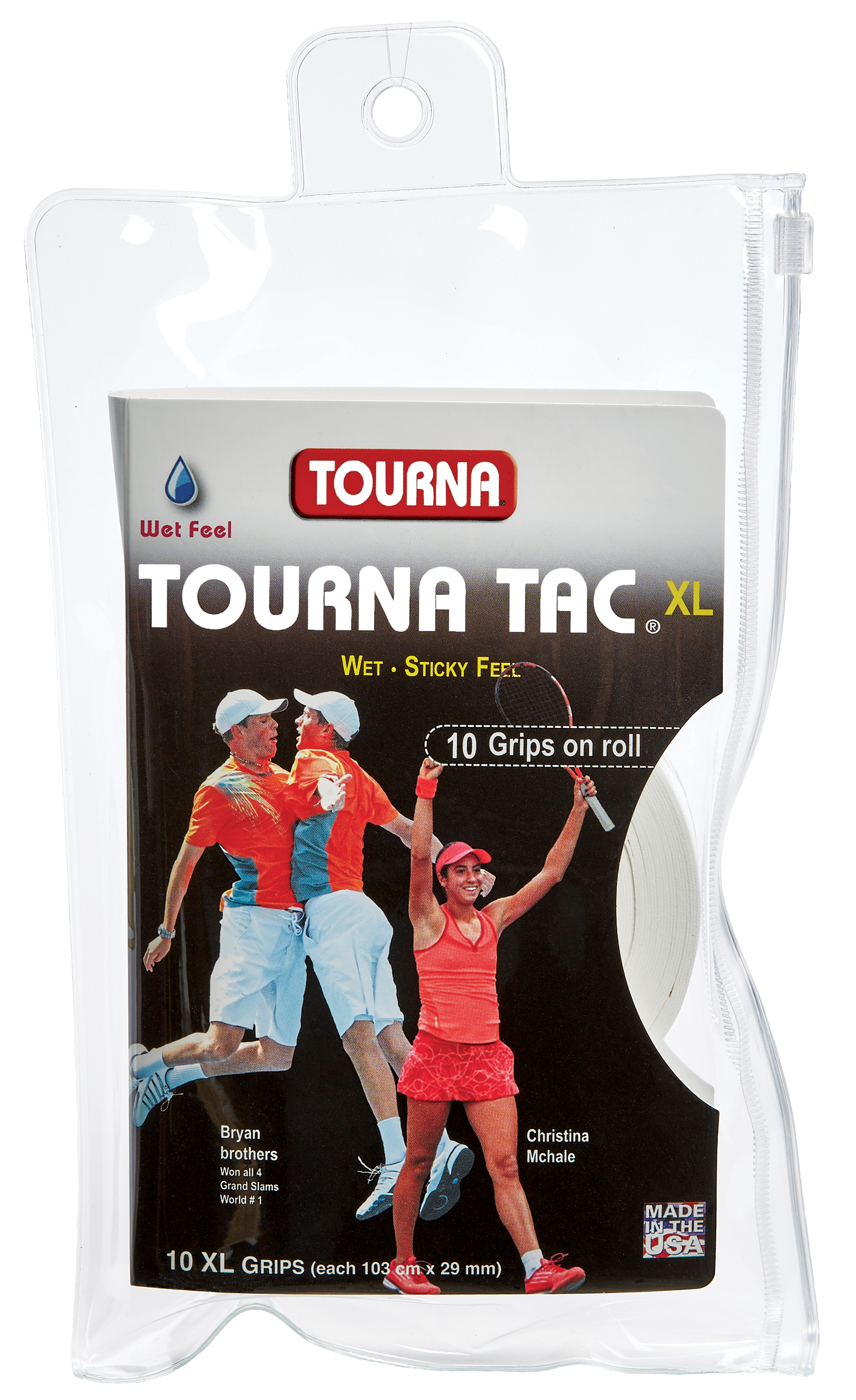 Tourna Tac XL White Overgrip (10 Pack)