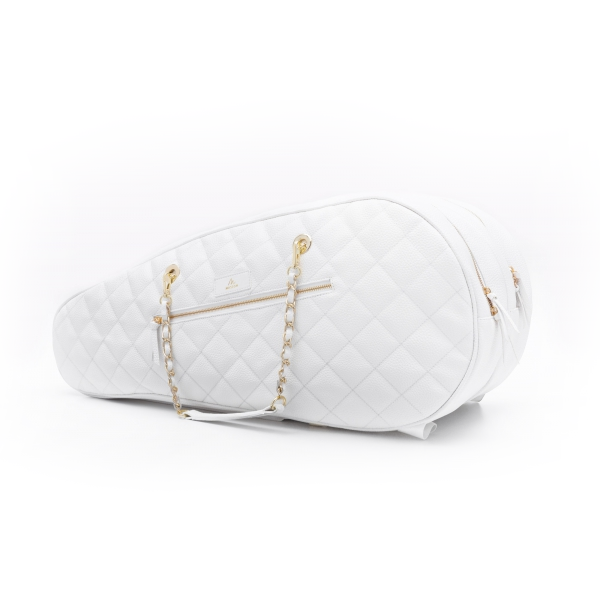 The Masson Six Racket Tennis Bag (White/Gold)