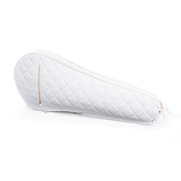 The Masson Two Racket Tennis Sleeve(White/Gold)