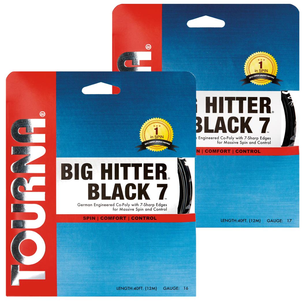 Tourna Big Hitter Black 7 16g Tennis String (2 Sets)
