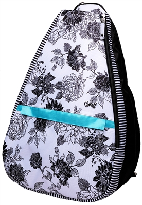 Glove It Tennis Backpack (Black/White Rose)