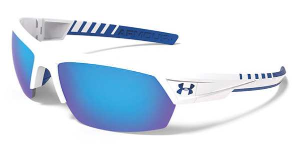 Under Armour Igniter 2.0 Blue Multiflection Sunglasses (Shiny White/Blue)