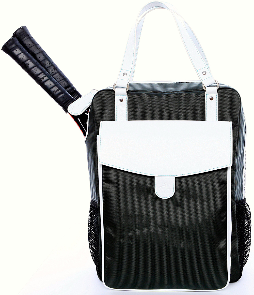 Cortiglia Brisbane Tennis Backpack (Grey &amp; White)