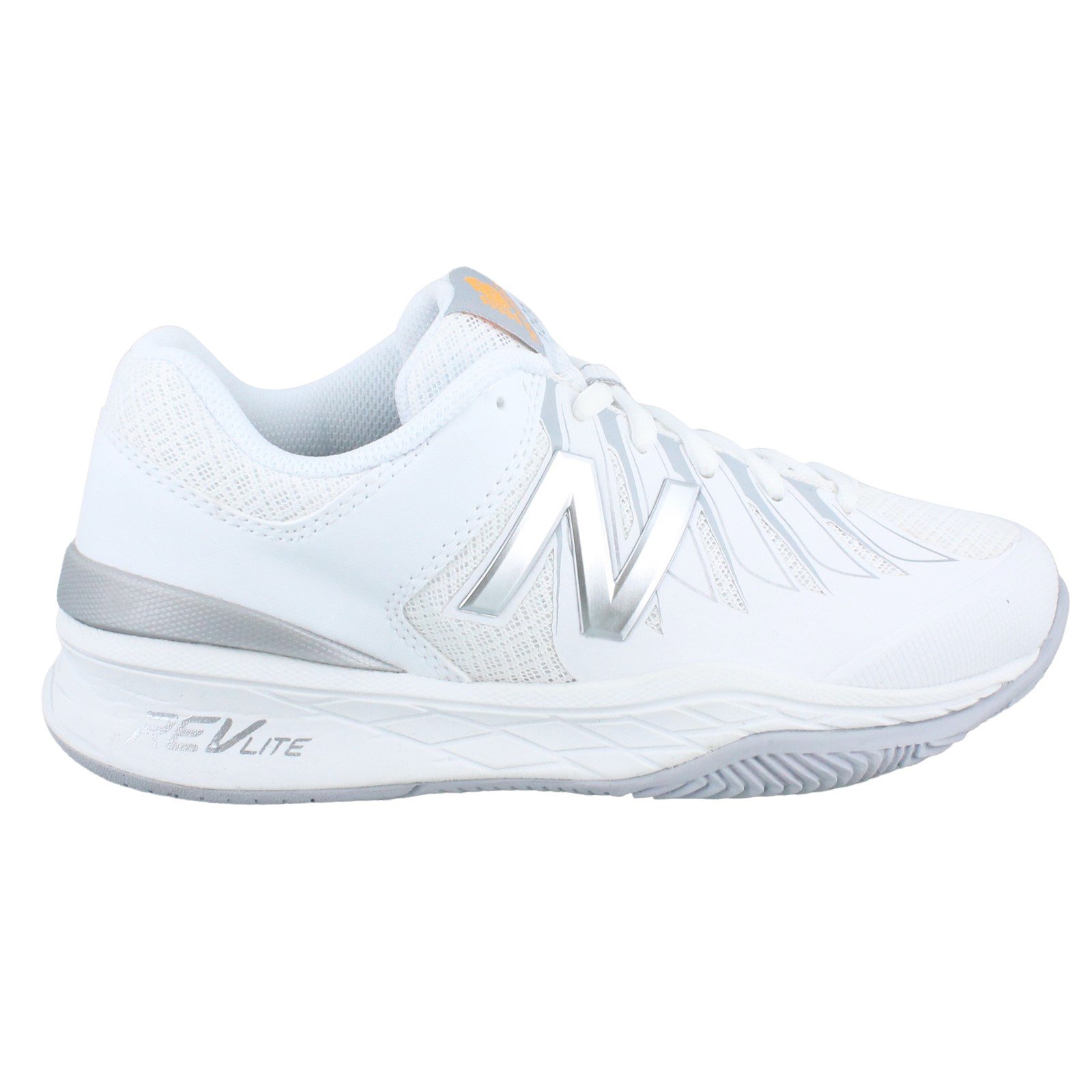 New Balance Women&amp;apos;s WC1006WS (B) Tennis Shoes (White/Silver)