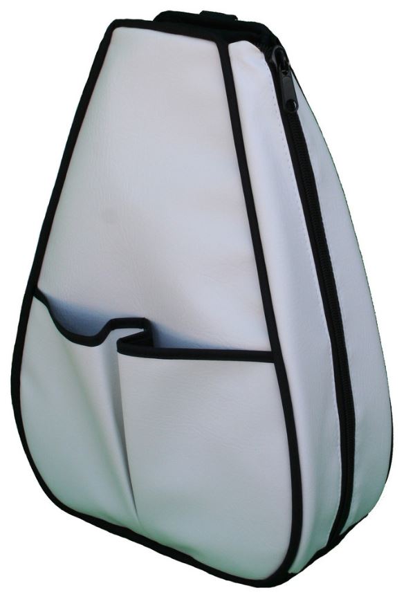 40 Love Courture White Faux Leather Sophi Backpack