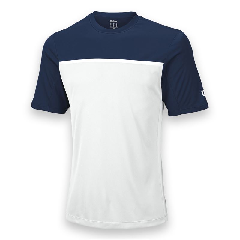 Wilson Men's Team Tennis Crew (Navy/White)
