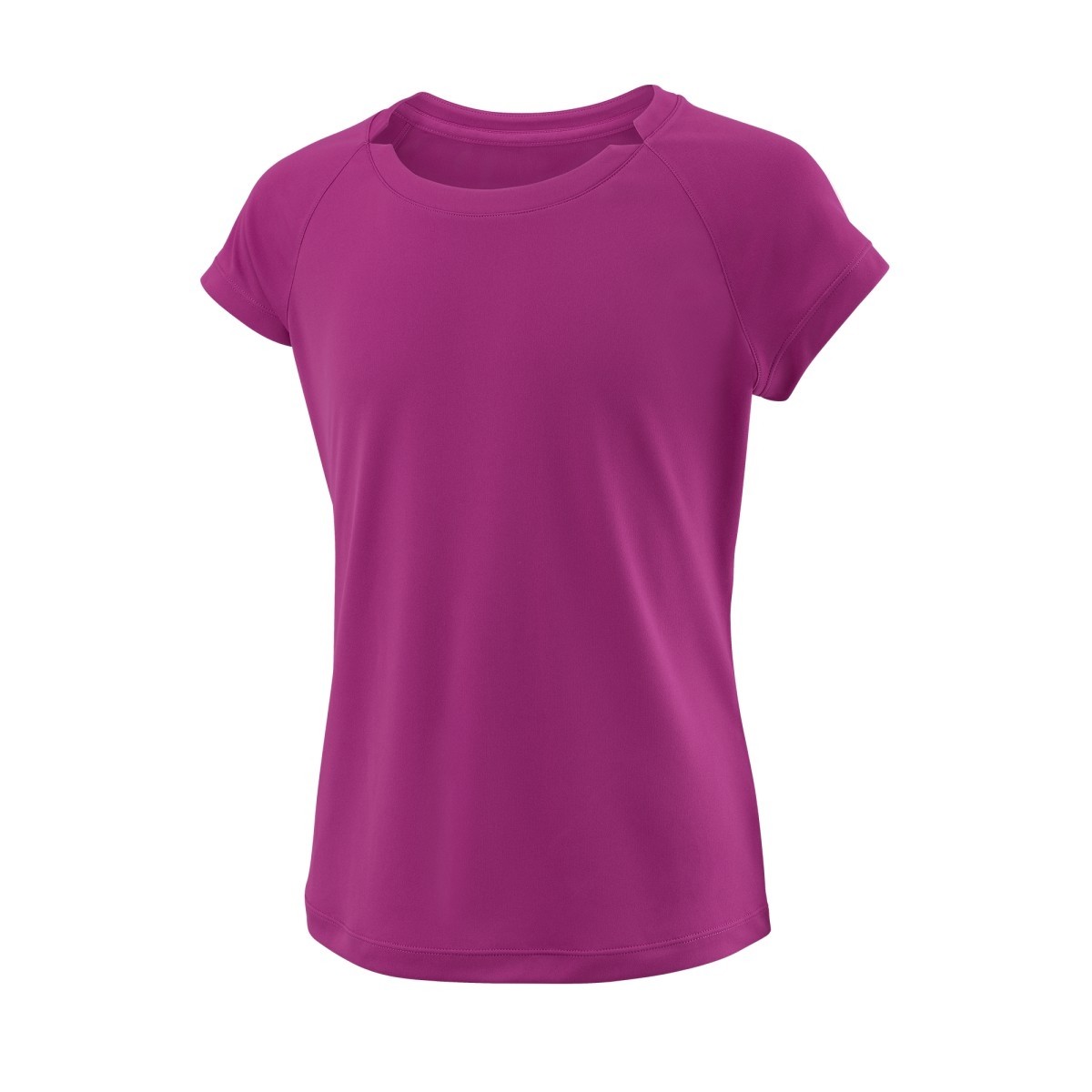 Wilson Girl's Cap Sleeve Tennis Tee (Very Berry)
