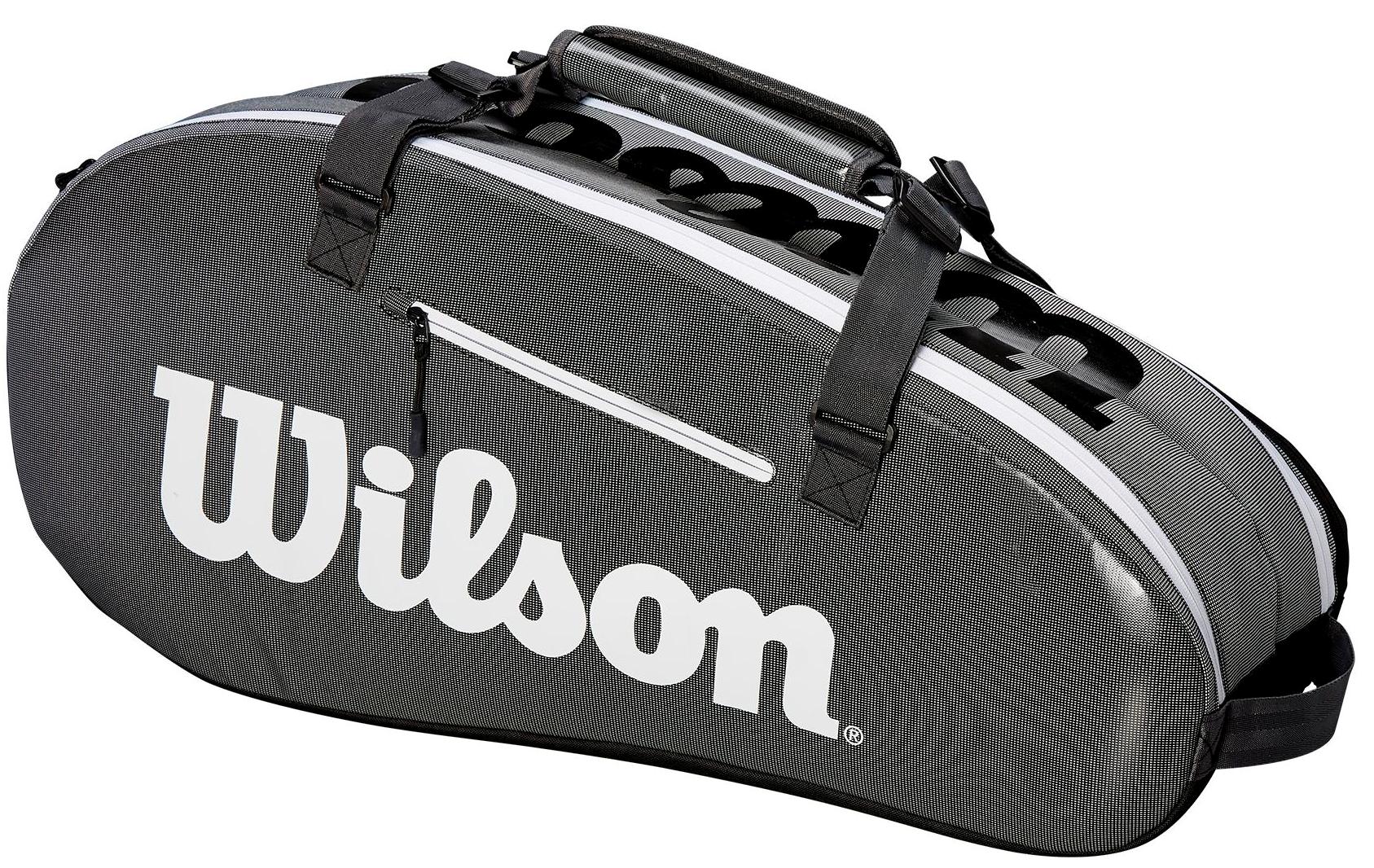 Wilson Super Tour Small 2 Compartment Tennis Bag (Black/Grey)