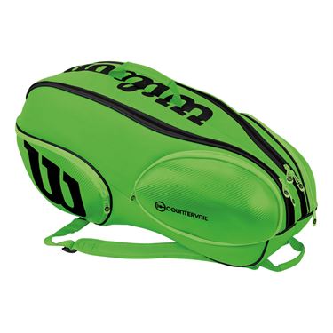 Wilson Blade 9-Pack Tennis Bag (Green/Black)
