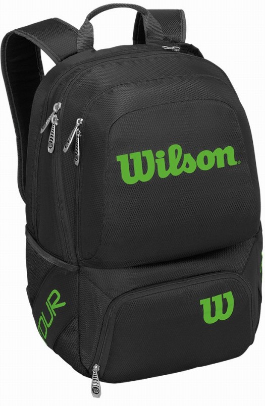 Wilson Tour V Tennis Backpack (Black/Lime)