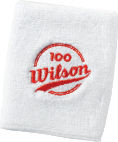 Wilson 100 Year Double Wristbands (White)