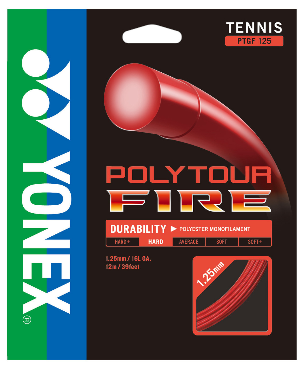 Yonex Poly Tour Fire 125 16L Tennis String